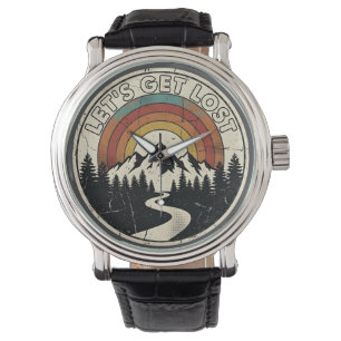 Montre Partons à l'Aventure Perdue Montagne Rétro Extérie