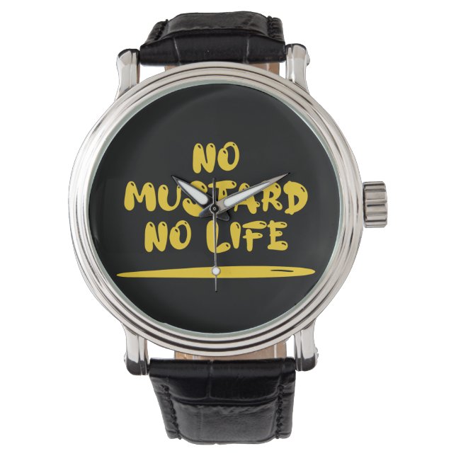 Montre Pas de moutarde Pas de vie (devant)