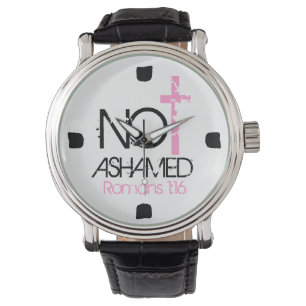 Montre "Pas honteux" couplet d'encouragement de la bible 
