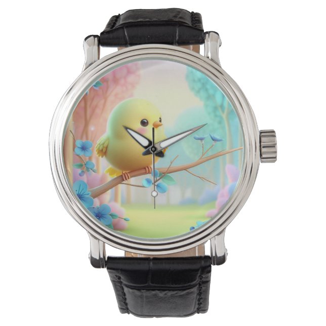 Montre Pastel Bloom Keychain — Floral Charm for Bags & Ke (devant)