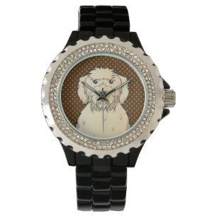 Montre Pâtes de dessin de chien de Labradoodle