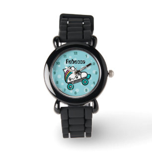 Montre Patin de rouleau totalement mignon de griffonnages