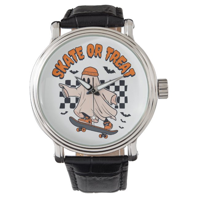 Montre Patinage ou traitement du fantôme Halloween (devant)
