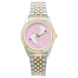 Montre Patins de glace rose joli patineur artistique