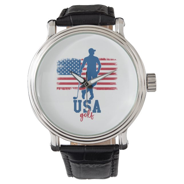 Montre Patriotic Golf USA (devant)