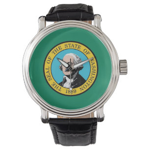 Montre patriotique avec Drapeau de l'Etat de Washi