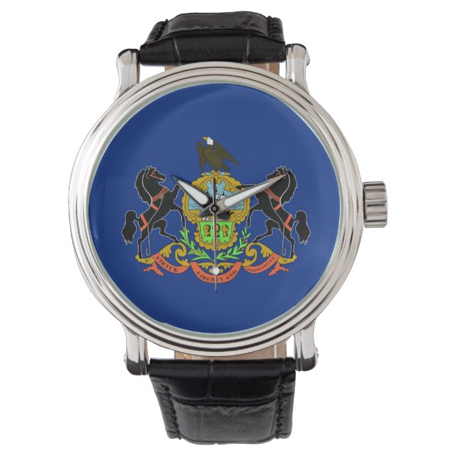 Montre patriotique avec Drapeau de Pennsylvanie (devant)