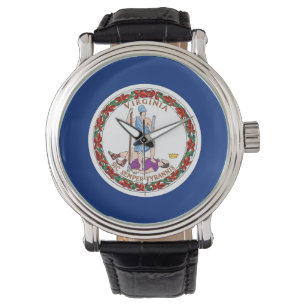 Montre patriotique avec Drapeau de Virginie