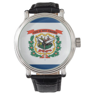 Montre patriotique avec Drapeau de Virginie Occide