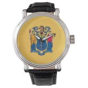 Montre patriotique avec Drapeau du New Jersey