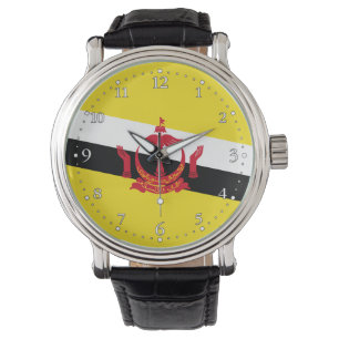 Montre patriotique du drapeau de Brunei