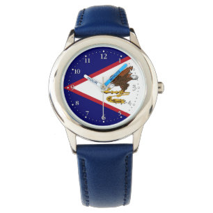 Montre patriotique du drapeau de Samoa américaines