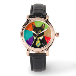 Montre Patron de chat en cravate