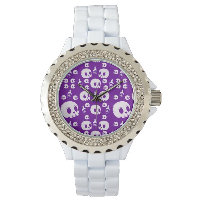 Montre Pattern Skull - Halloween  (devant)