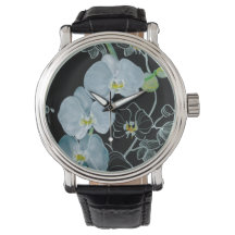 Patters de Watercolor White Orchids