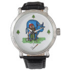 Montre Paul Bunyan avec Arbres et Ax
