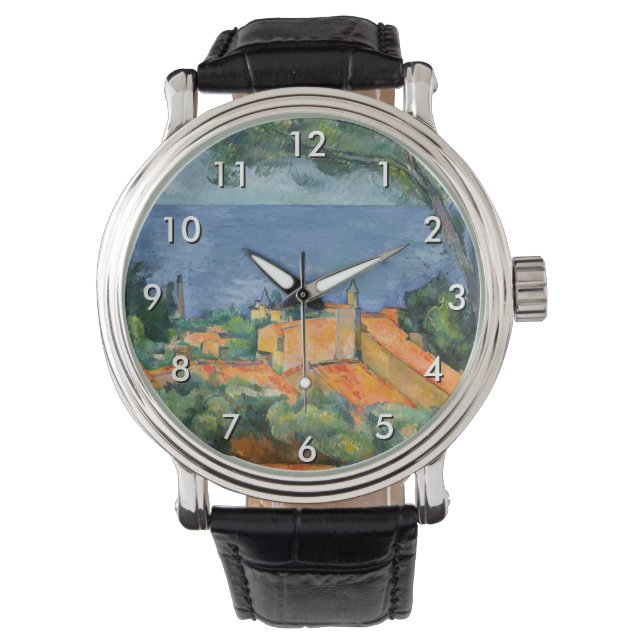 Montre Paul Cezanne - Estaque aux toits rouges (devant)