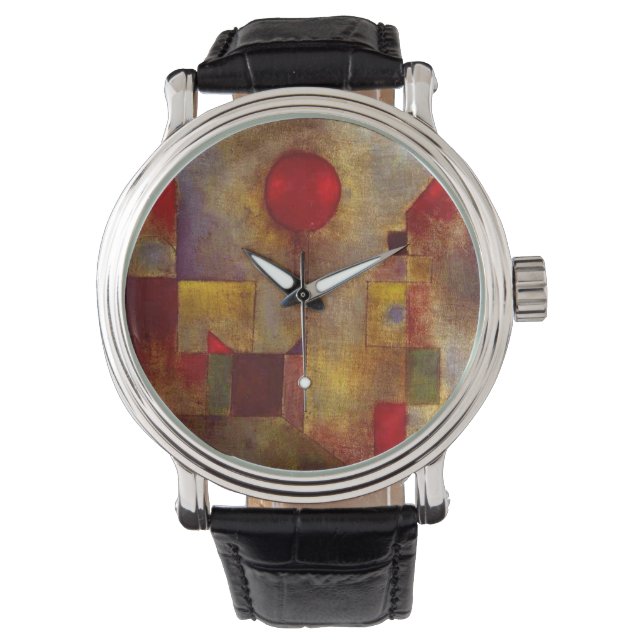 Montre Paul Klee Ballons rouges Art coloré Abstrait (devant)