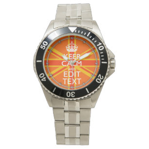 Montre Pavillon britannique Orange Union Jack