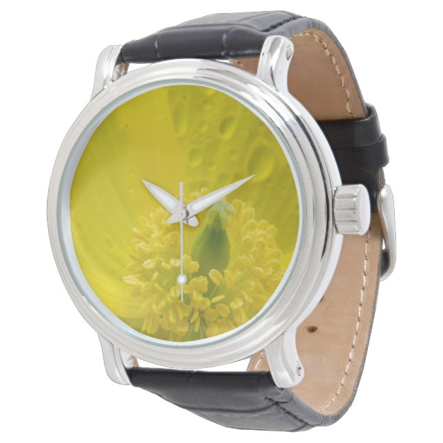Montre Pavot jaune oriental (Incliné)