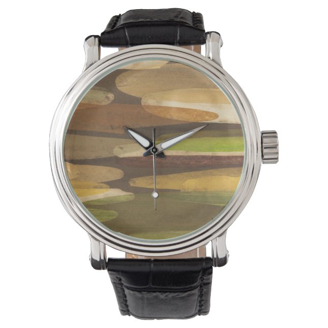 Montre Paysage Abstrait de ton terrestre (devant)