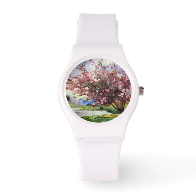Montre Paysage de peinture aquarelle (Recto)