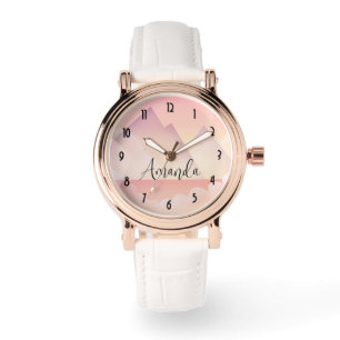Montre Paysage rêvé de la montagne Pastel