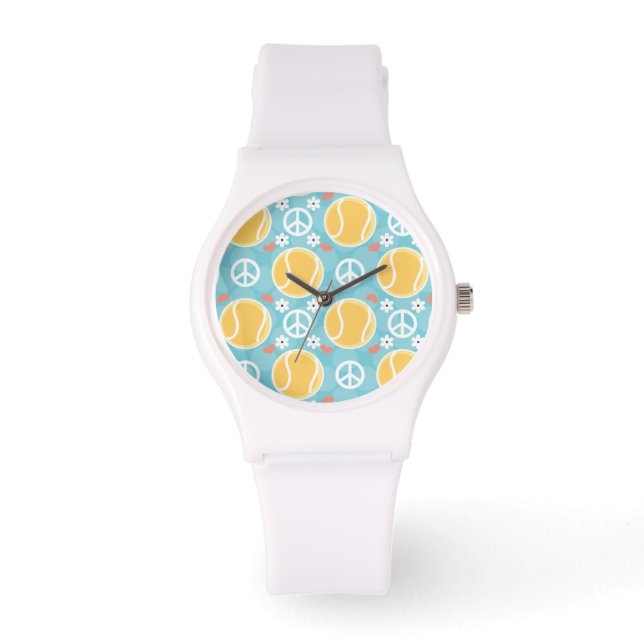 Montre Peace Love Tennis (Recto)