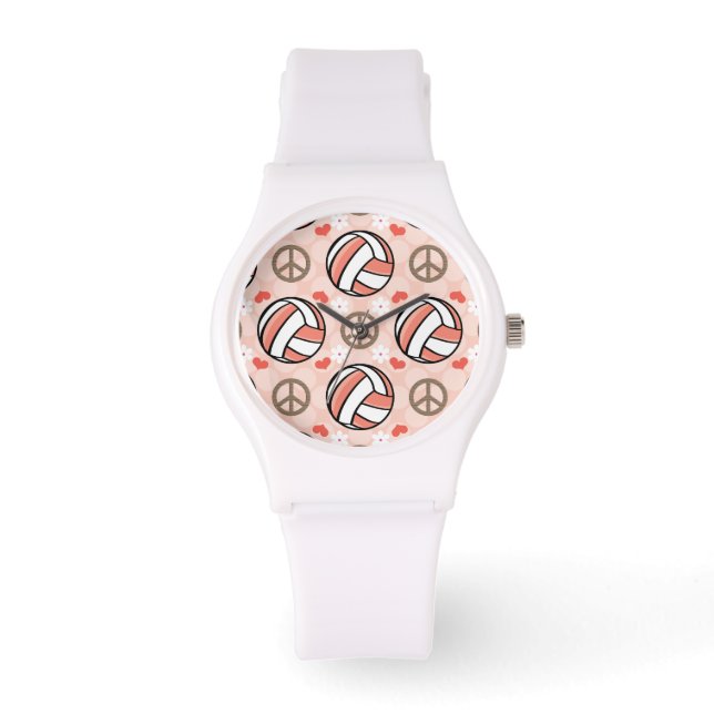 Montre Peace Love Volley (Recto)
