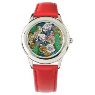Montre Peacocks dans le jardin rose 3
