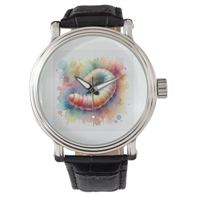 Montre Peanut worm 171024AREF111 - Watercolor (devant)