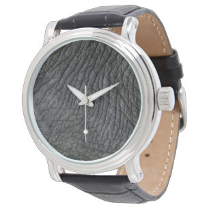 Montre Peau éléphante Abstraite