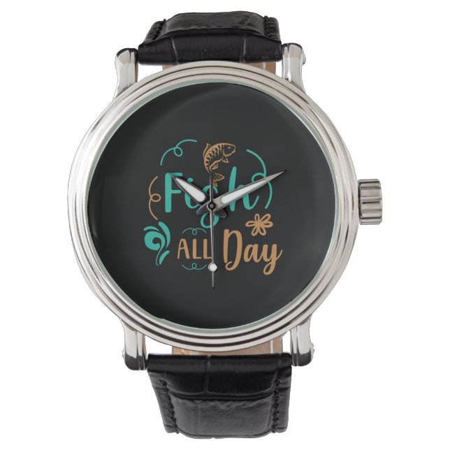 Montre Pêche Art Fish Toute la journée (devant)