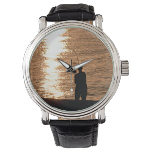 Montre Pêche au coucher du soleil