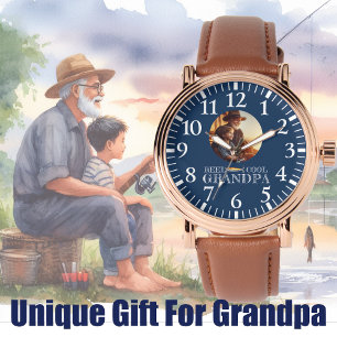 Montre Pêche cadeau d'anniversaire pour grand-père Photo