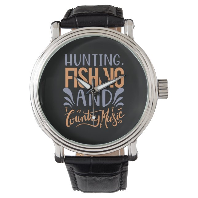 Montre Pêche Chasse À L'Art Pêche Et Musique De Pays (devant)