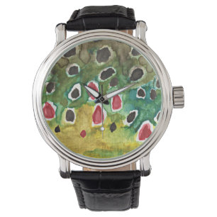 Montre Pêche de mouche de truite Brown