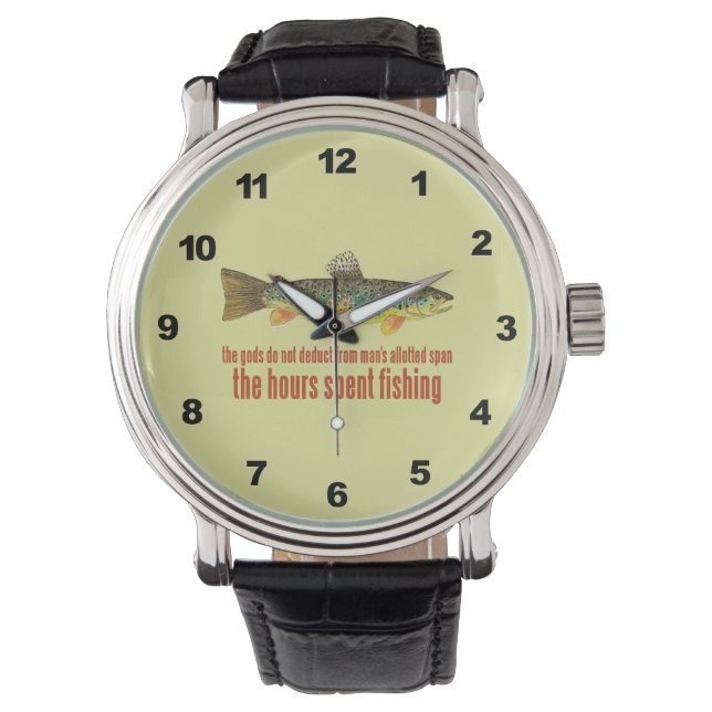 Montre Pêcheur de truites (devant)