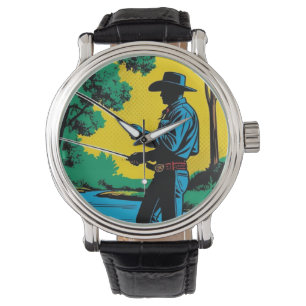 Montre Pêcheur sur Riverbank eWatch