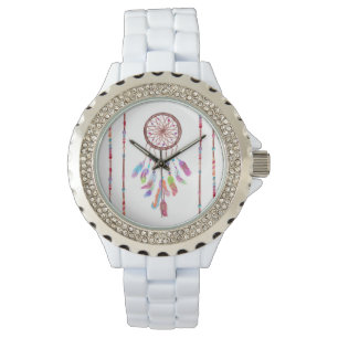 Montre Peinture à la main de perles Dreamcatcher