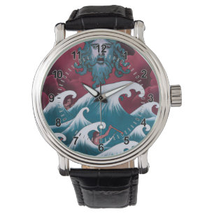 Montre Peinture à l'huile de Neptune Crimson