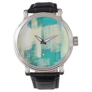 Montre Peinture Abstraite   Couleurs dynamiques
