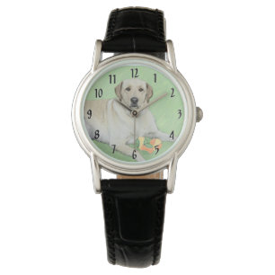Montre Peinture de balles de tennis et de retrieur du Lab
