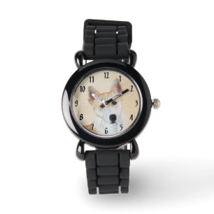 Montre Peinture de chien Canaan - Art original de chien m