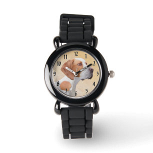 Montre Peinture de pointeur - jolie art original de chien