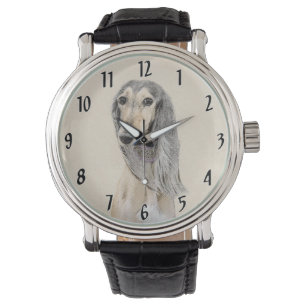 Montre Peinture de Saluki (Faune) - Cute Original Chien A