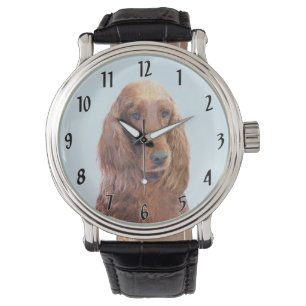 Montre Peinture de Setter irlandais - Joli art original d