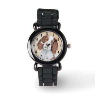 Montre Peinture en Setter rouge et blanc irlandais - Art