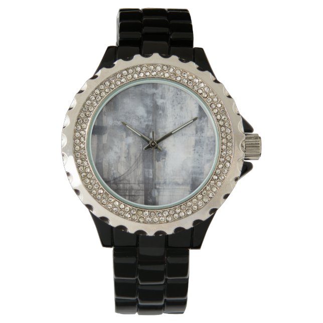 Montre Peinture gris contemporaine (devant)