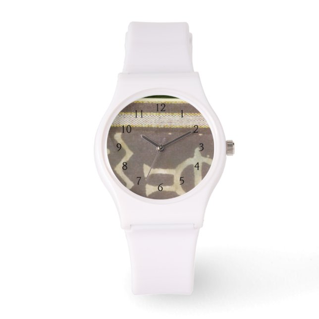 Montre Peinture Motif Tribale contemporaine (Recto)